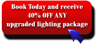 40% OFF any lighting package when you book a DJ today!